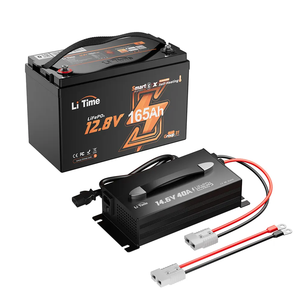 LiTime 12V 165Ah Smart Self Heating Lithium Battery for RV and Camping