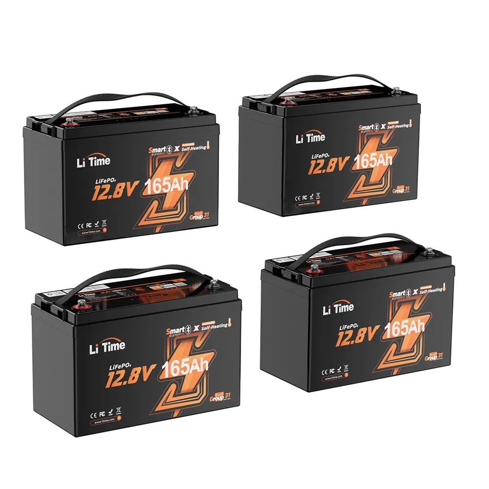 LiTime 12V 165Ah Smart Self Heating Lithium Battery for RV and Camping