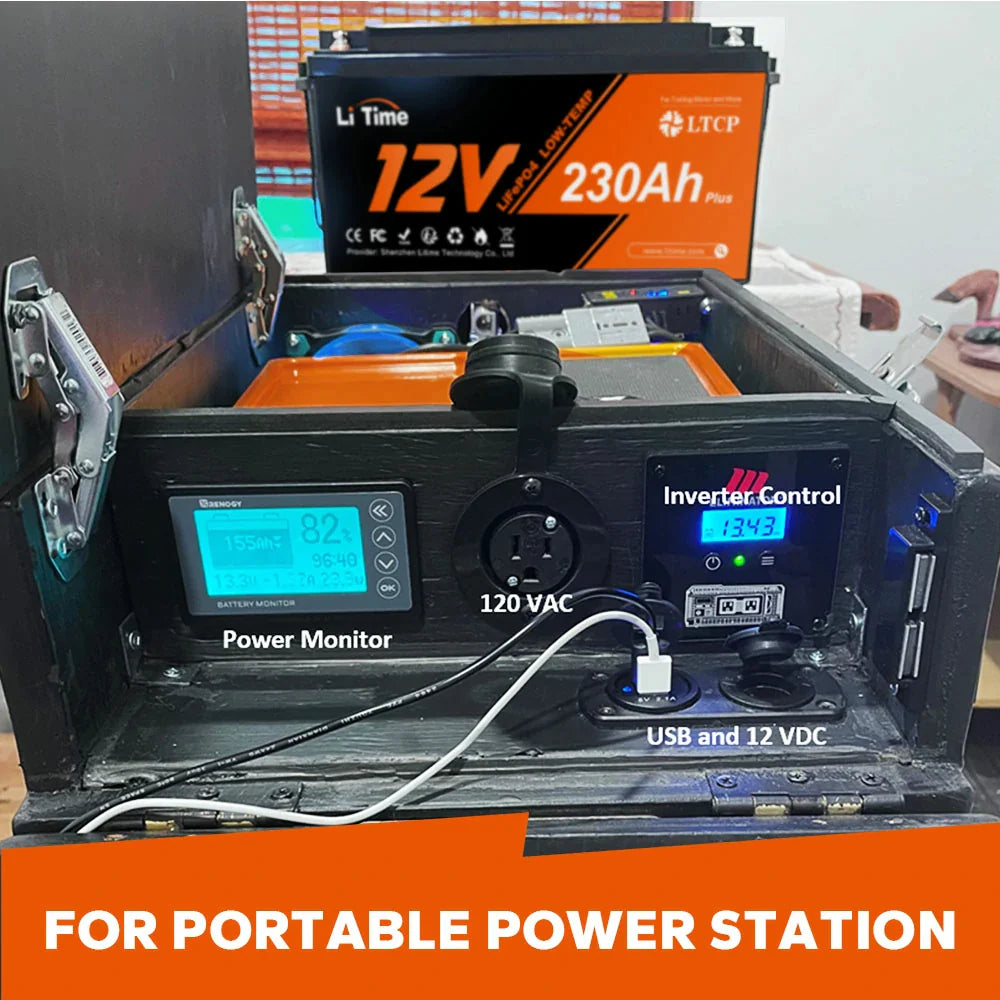 ✅Like New✅ LiTime 12V 230Ah Plus Low-Temp Protection LiFePO4 Battery