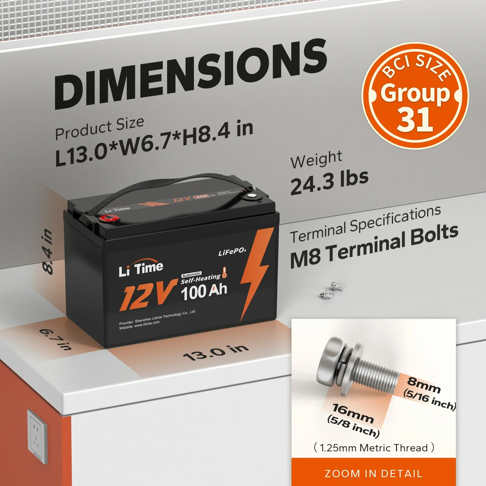 Refurbished LiTime LiFePO4 Batteries – Certified Performance, Clearance Sale 60 Refurbished LiTime LiFePO4 Batteries – Certified Performance, Clearance Sale