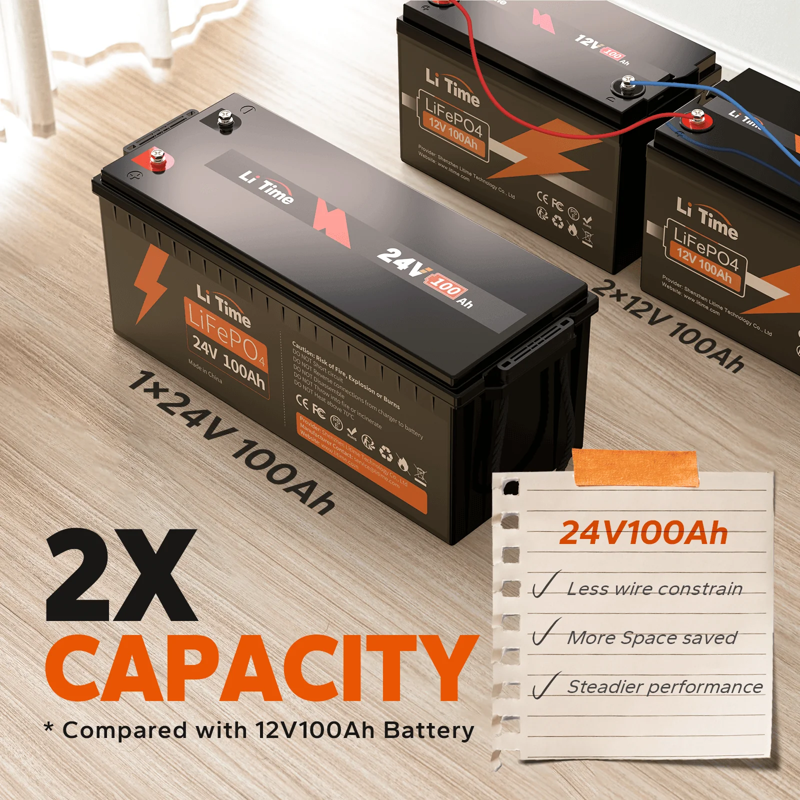 ✅Like New✅LiTime 24V 100Ah LiFePO4 Lithium Battery 3 ✅Like New✅LiTime 24V 100Ah LiFePO4 Lithium Battery