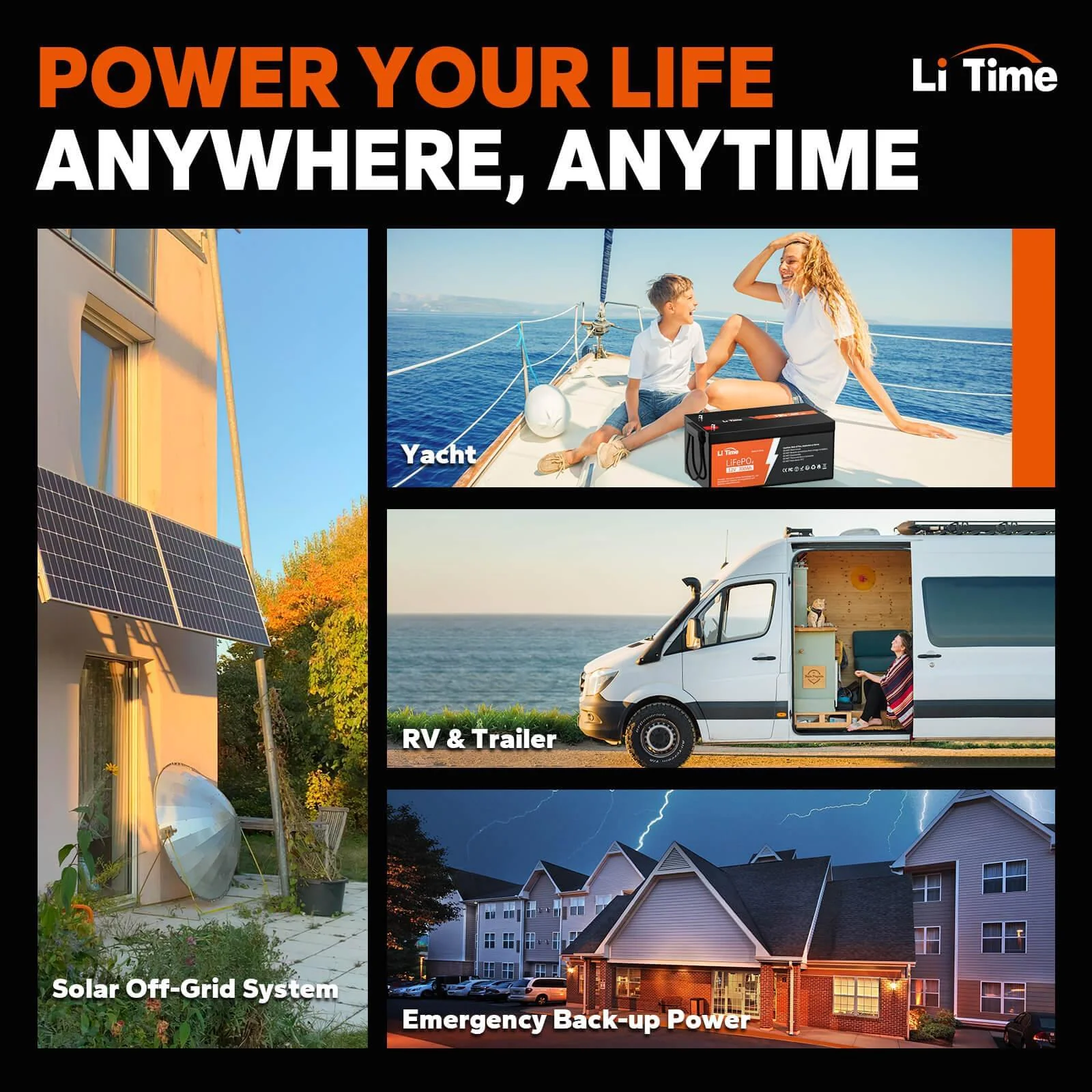 ✅Like New✅LiTime 12V 300Ah LiFePO4 Lithium Battery