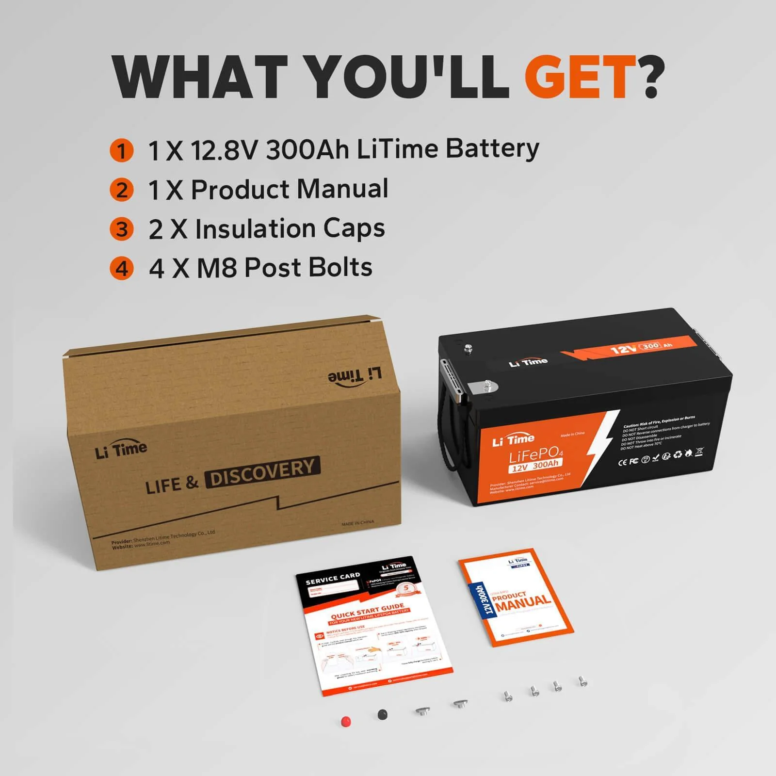 ✅Like New✅LiTime 12V 300Ah LiFePO4 Lithium Battery