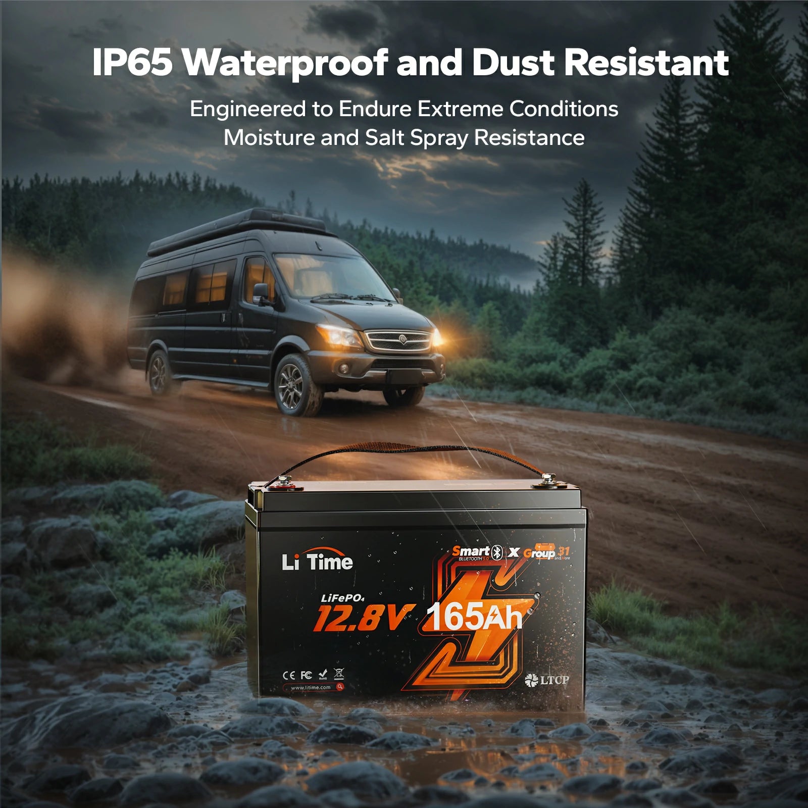 LiTime Deep Cycle Lithium Batteries for Marine, Solar & RV