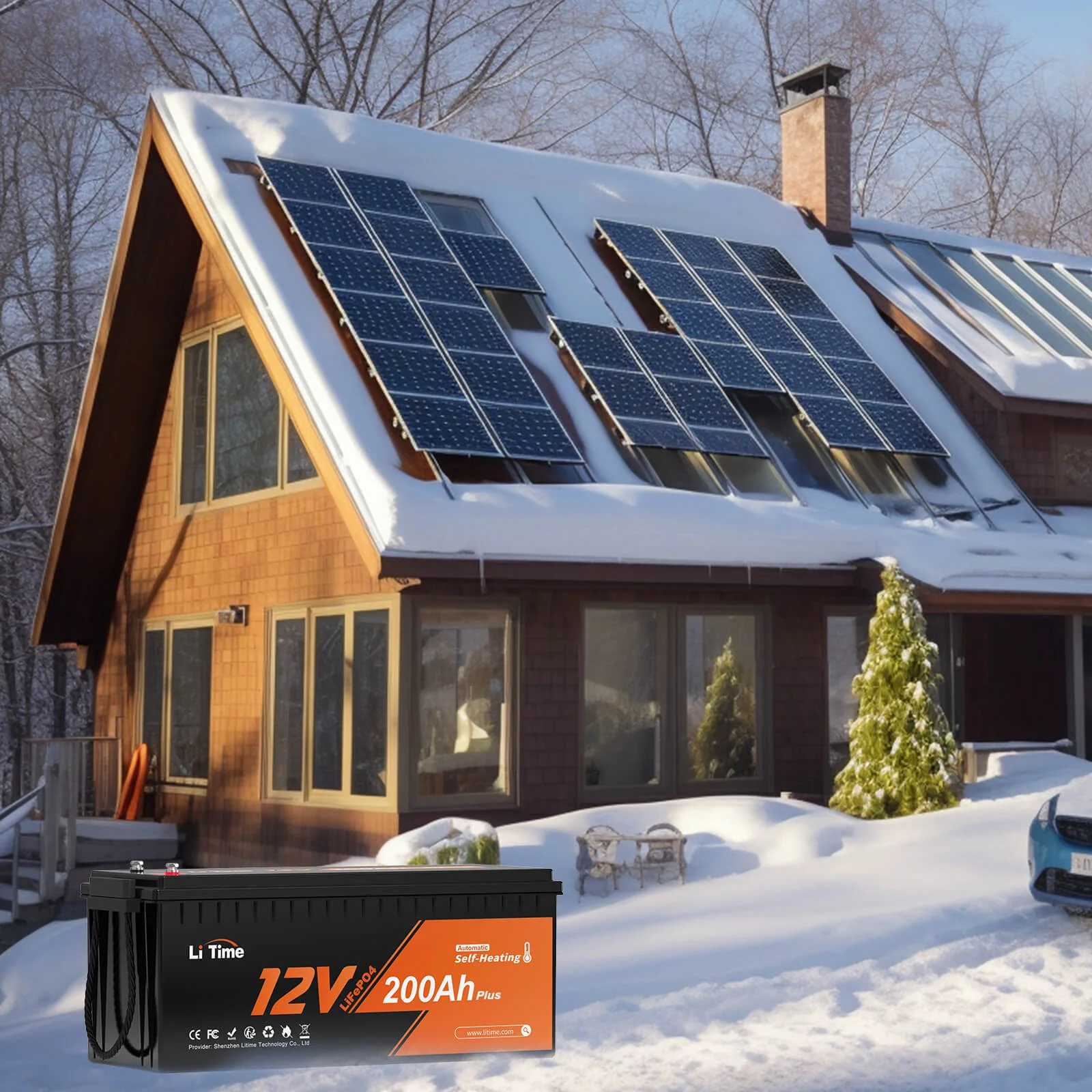 ✅Like New✅LiTime 12V 200Ah Plus Self-Heating LiFePO4 Battery