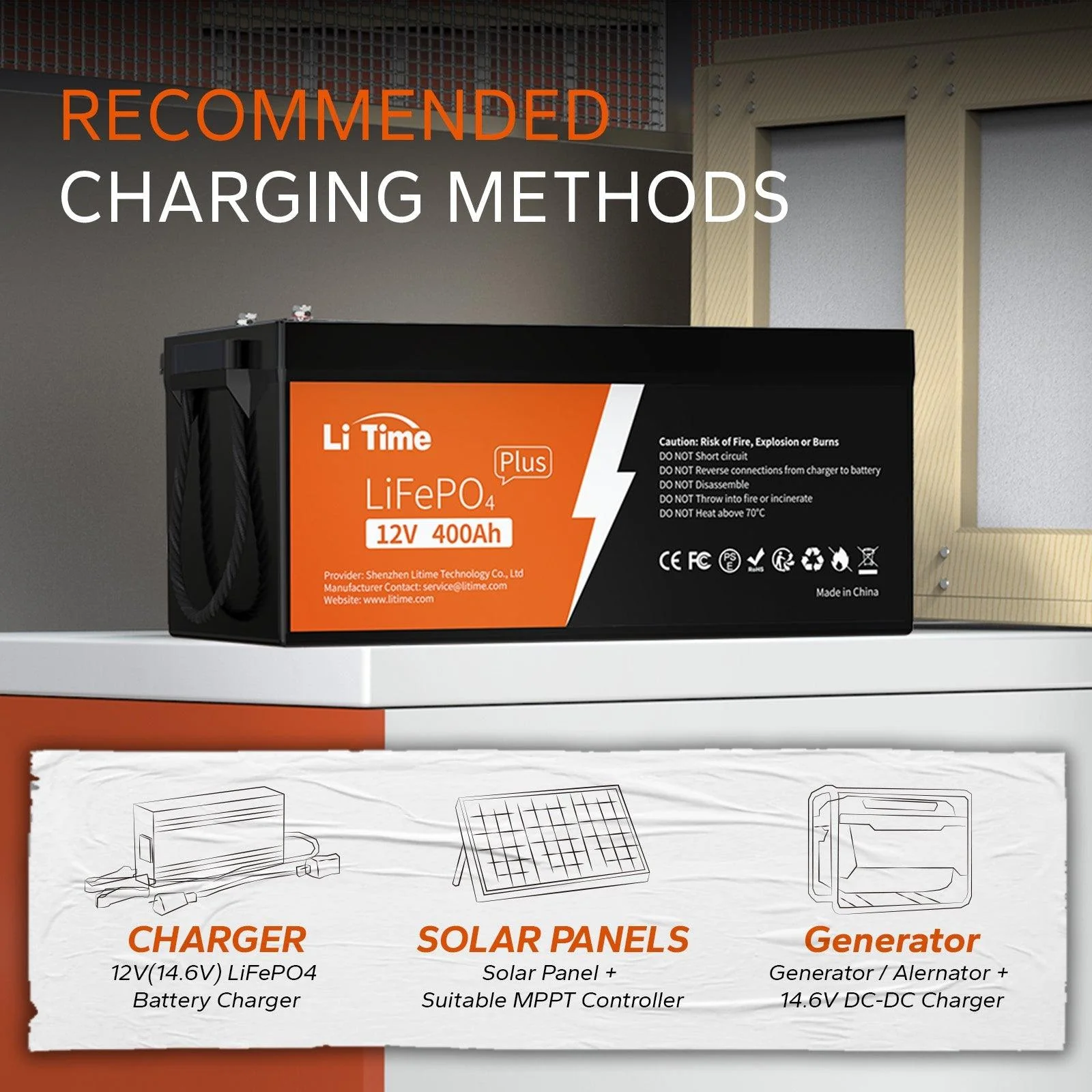 ✅Like New✅LiTime 12V 400Ah LiFePO4 Lithium Battery