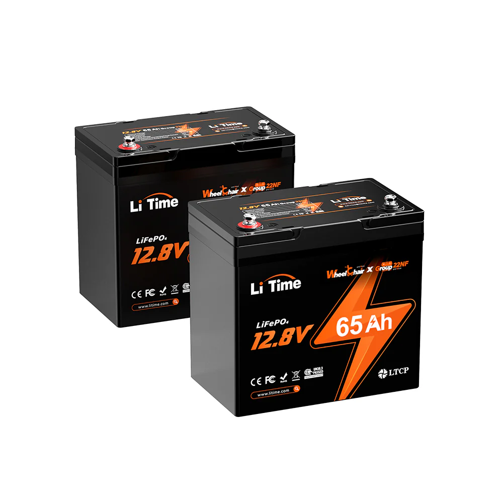 ✅Like New✅LiTime 12V 65Ah 22NF Lithium Battery for Trolling Motor, Heavy Duty Power Wheelchair, Mobility Scooter