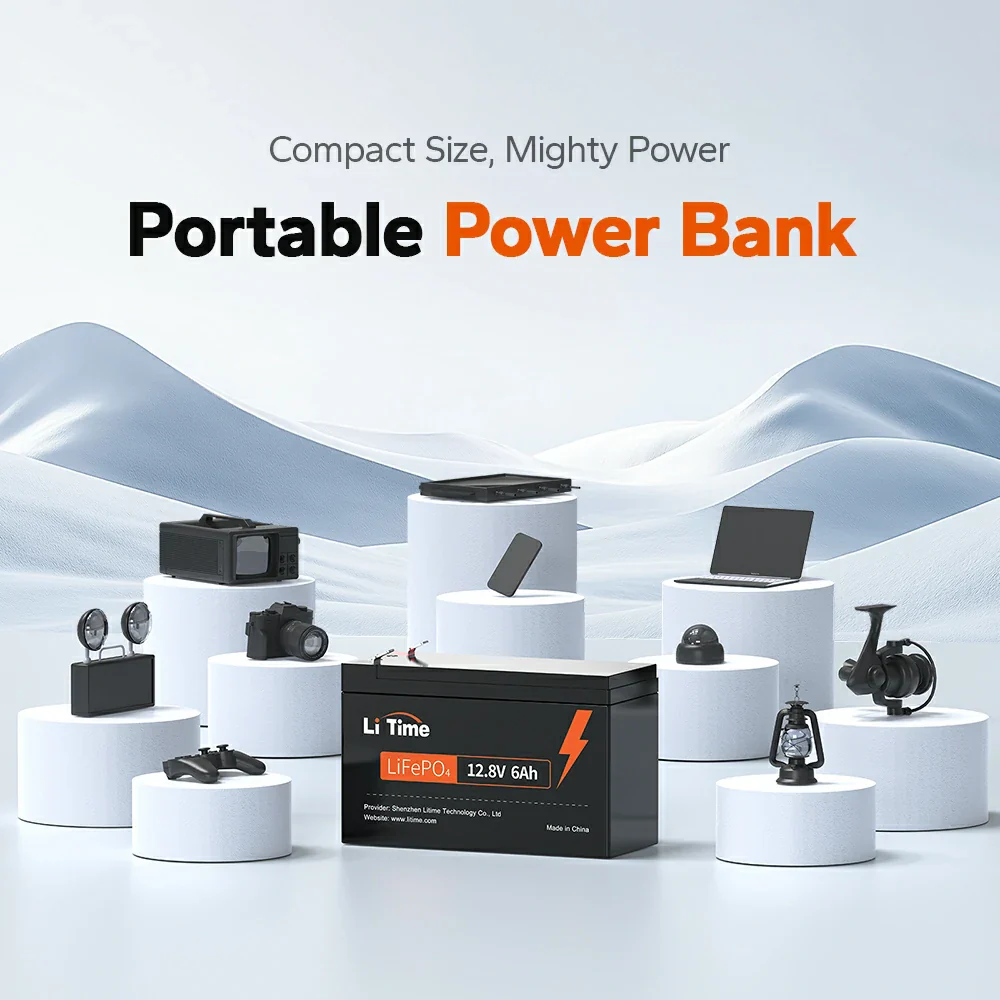 ✅Like New✅LiTime 12V 6Ah LiFePO4 Lithium Battery