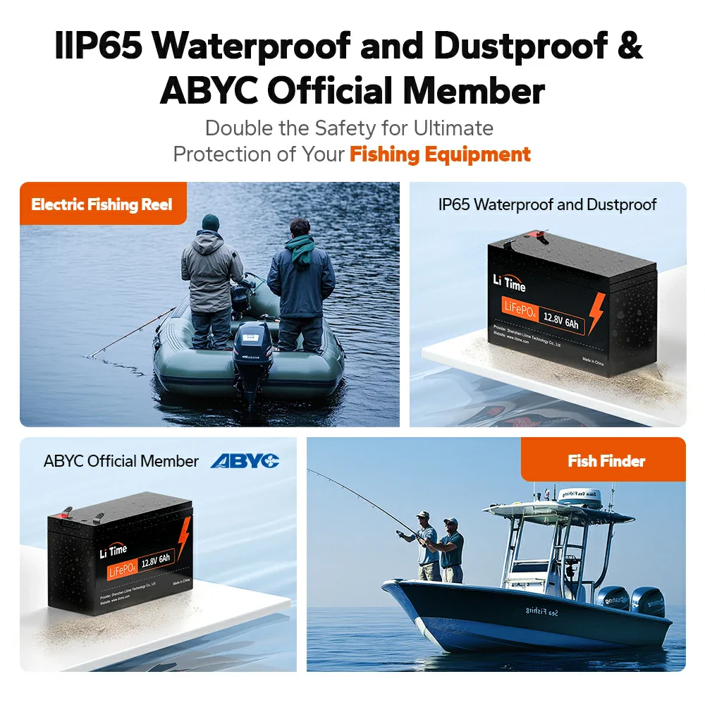 ✅Like New✅LiTime 12V 6Ah LiFePO4 Lithium Battery