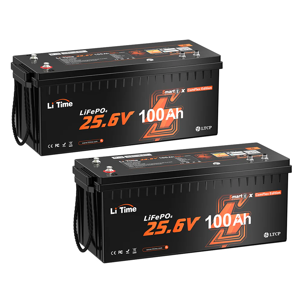LiTime 24V 100Ah Smart ComFlex Battery with Bluetooth & Victron Comms | All-in-One Power Solution 12 LiTime 24V 100Ah Smart ComFlex Battery with Bluetooth & Victron Comms | All-in-One Power Solution