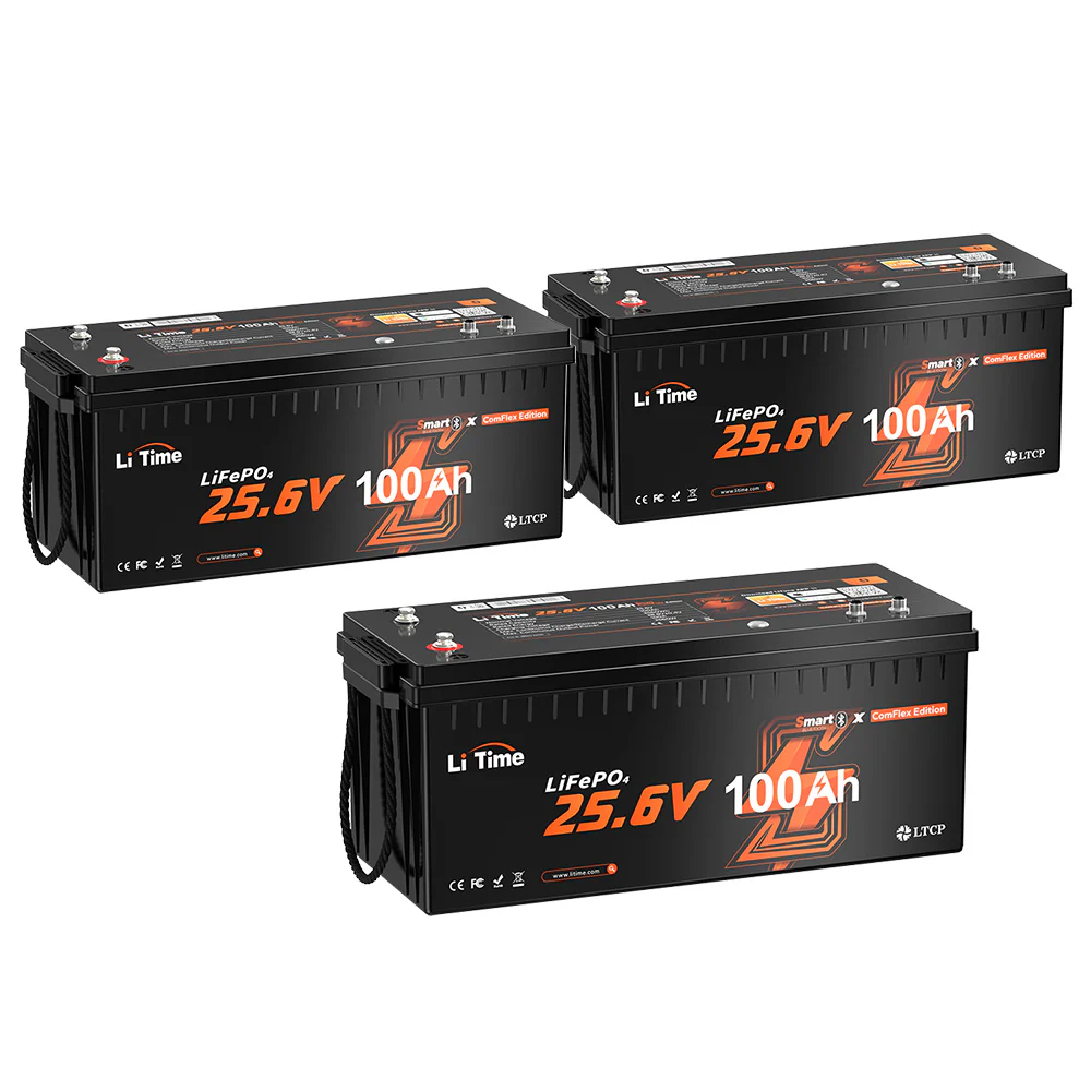 LiTime 24V 100Ah Smart ComFlex Battery with Bluetooth & Victron Comms | All-in-One Power Solution 13 LiTime 24V 100Ah Smart ComFlex Battery with Bluetooth & Victron Comms | All-in-One Power Solution