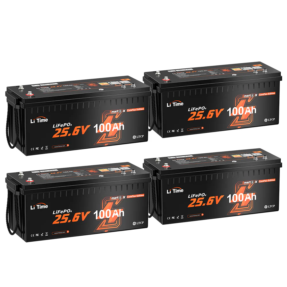 LiTime 24V 100Ah Smart ComFlex Battery with Bluetooth & Victron Comms | All-in-One Power Solution 14 LiTime 24V 100Ah Smart ComFlex Battery with Bluetooth & Victron Comms | All-in-One Power Solution