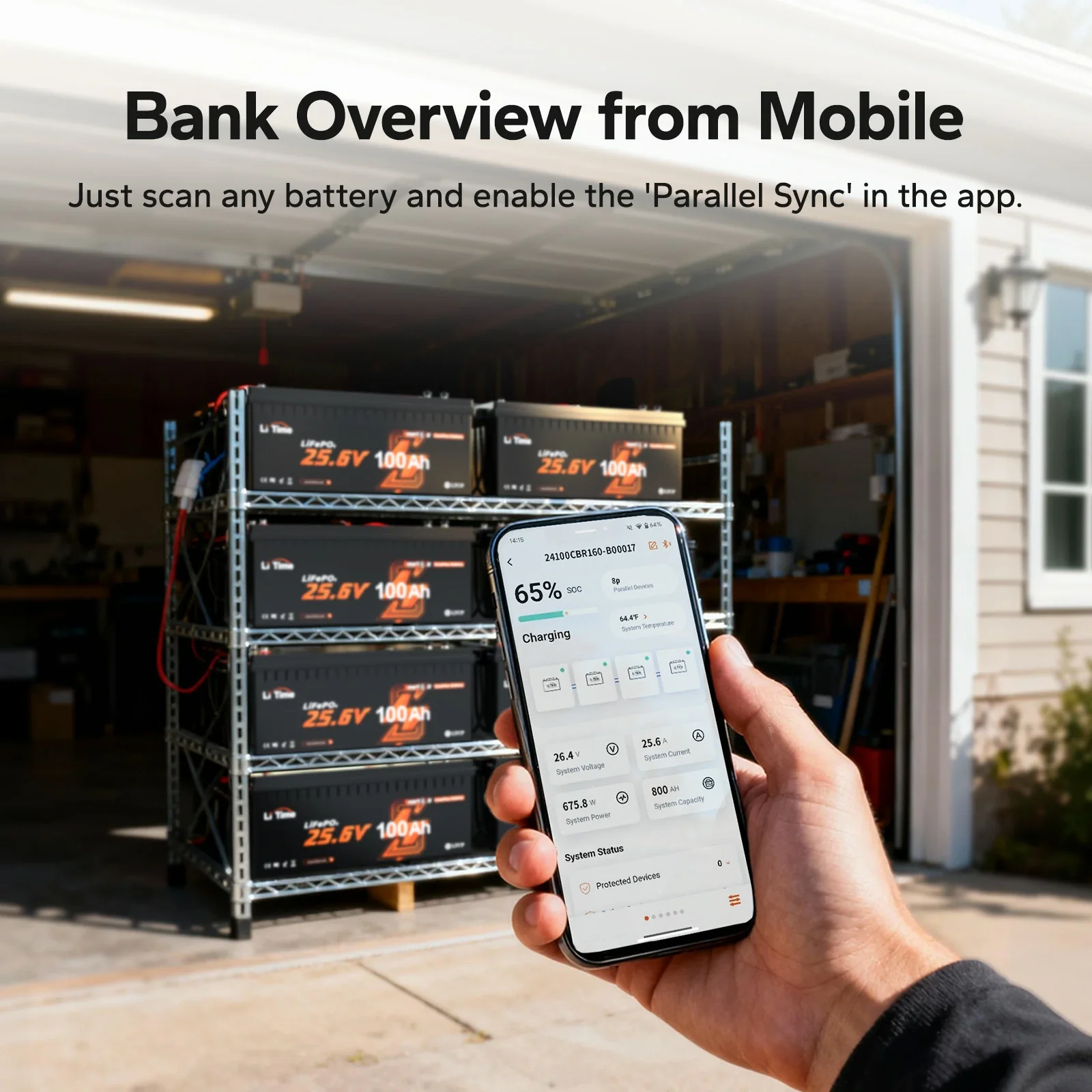 LiTime 24V 100Ah Smart ComFlex Battery with Bluetooth & Victron Comms | All-in-One Power Solution 4 LiTime 24V 100Ah Smart ComFlex Battery with Bluetooth & Victron Comms | All-in-One Power Solution