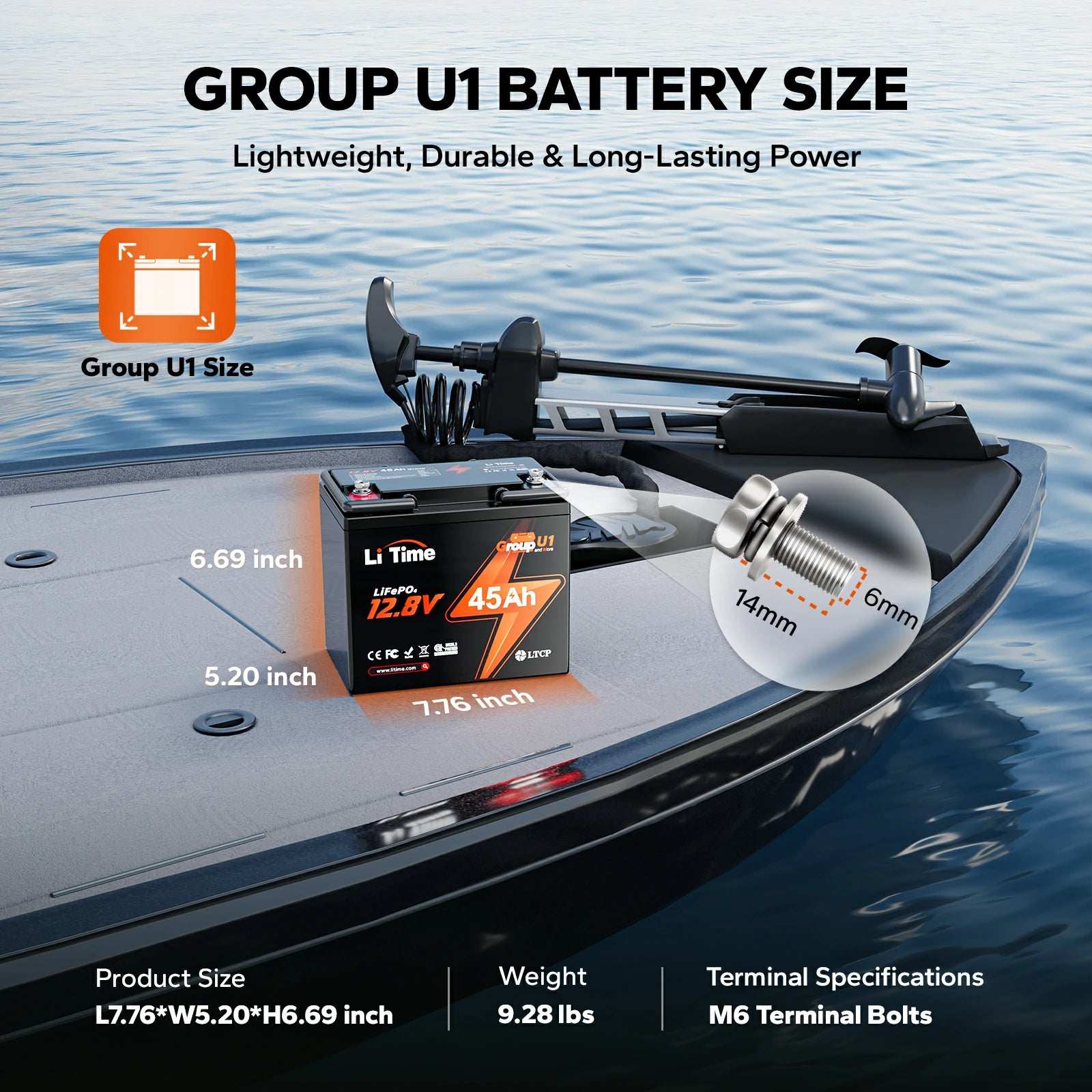 ✅Like New✅LiTime 12V 45Ah U1 Lithium Battery for Trolling Motor, Wheelchair & Mobility Scooter 782 ✅Like New✅LiTime 12V 45Ah U1 Lithium Battery for Trolling Motor, Wheelchair & Mobility Scooter