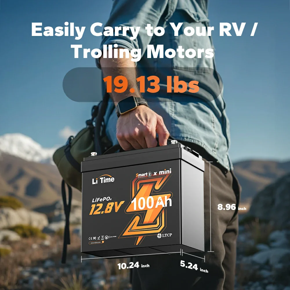 ✅Like New✅LiTime 12 Volt 100Ah Mini Smart - Small 12V Bluetooth Battery 10 ✅Like New✅LiTime 12 Volt 100Ah Mini Smart - Small 12V Bluetooth Battery