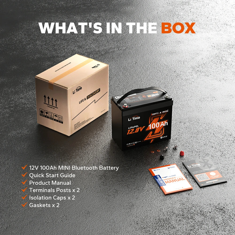 ✅Like New✅LiTime 12 Volt 100Ah Mini Smart - Small 12V Bluetooth Battery 16 ✅Like New✅LiTime 12 Volt 100Ah Mini Smart - Small 12V Bluetooth Battery