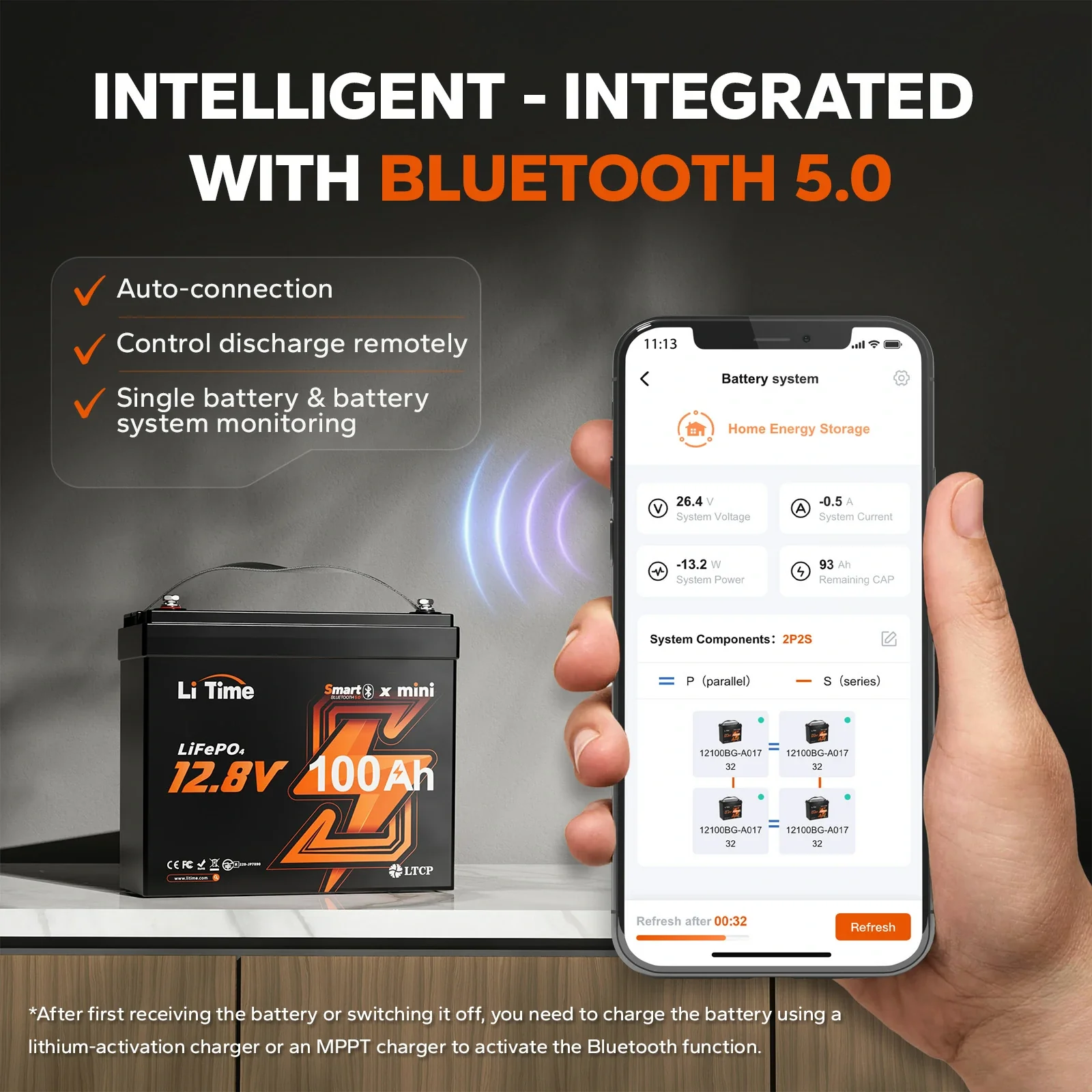 ✅Like New✅LiTime 12 Volt 100Ah Mini Smart - Small 12V Bluetooth Battery 4 ✅Like New✅LiTime 12 Volt 100Ah Mini Smart - Small 12V Bluetooth Battery