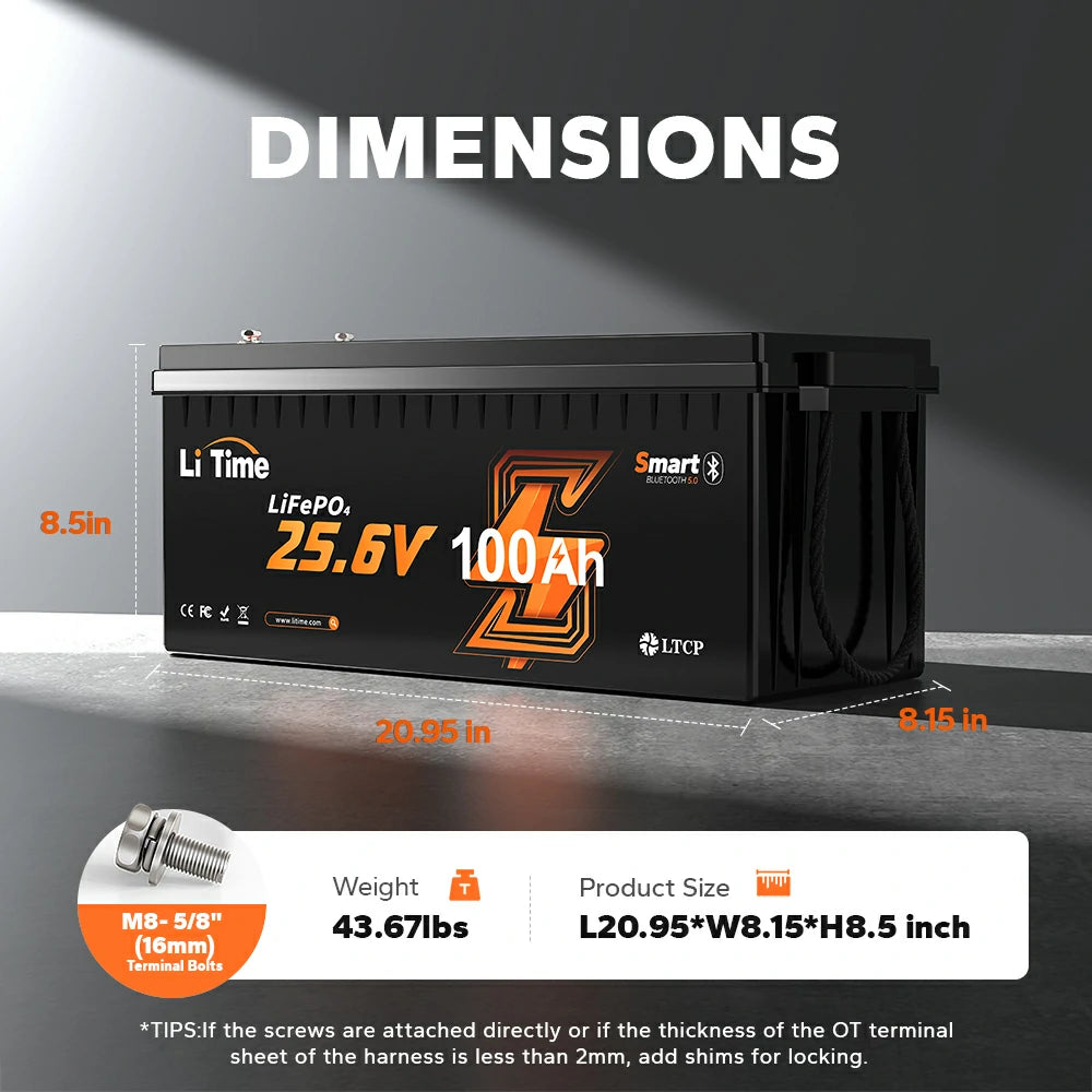 ✅Like New✅LiTime 24V 100Ah LiFePO4 Bluetooth Lithium RV, Marine Battery with Low-Temp Protection 618 ✅Like New✅LiTime 24V 100Ah LiFePO4 Bluetooth Lithium RV, Marine Battery with Low-Temp Protection