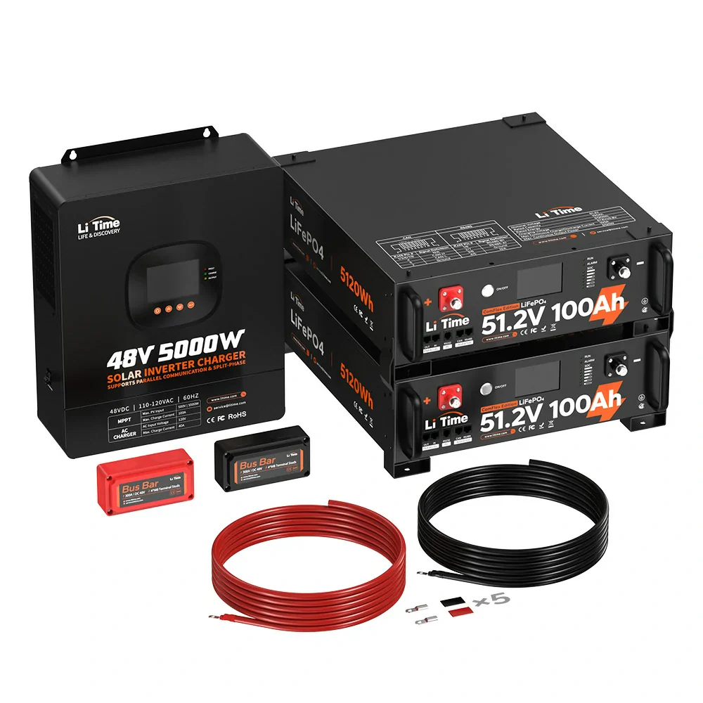 LiTime 48V Off-Grid Solar Power Kits (3.5kW / 5kW / 10kW) 5 LiTime 48V Off-Grid Solar Power Kits (3.5kW / 5kW / 10kW)