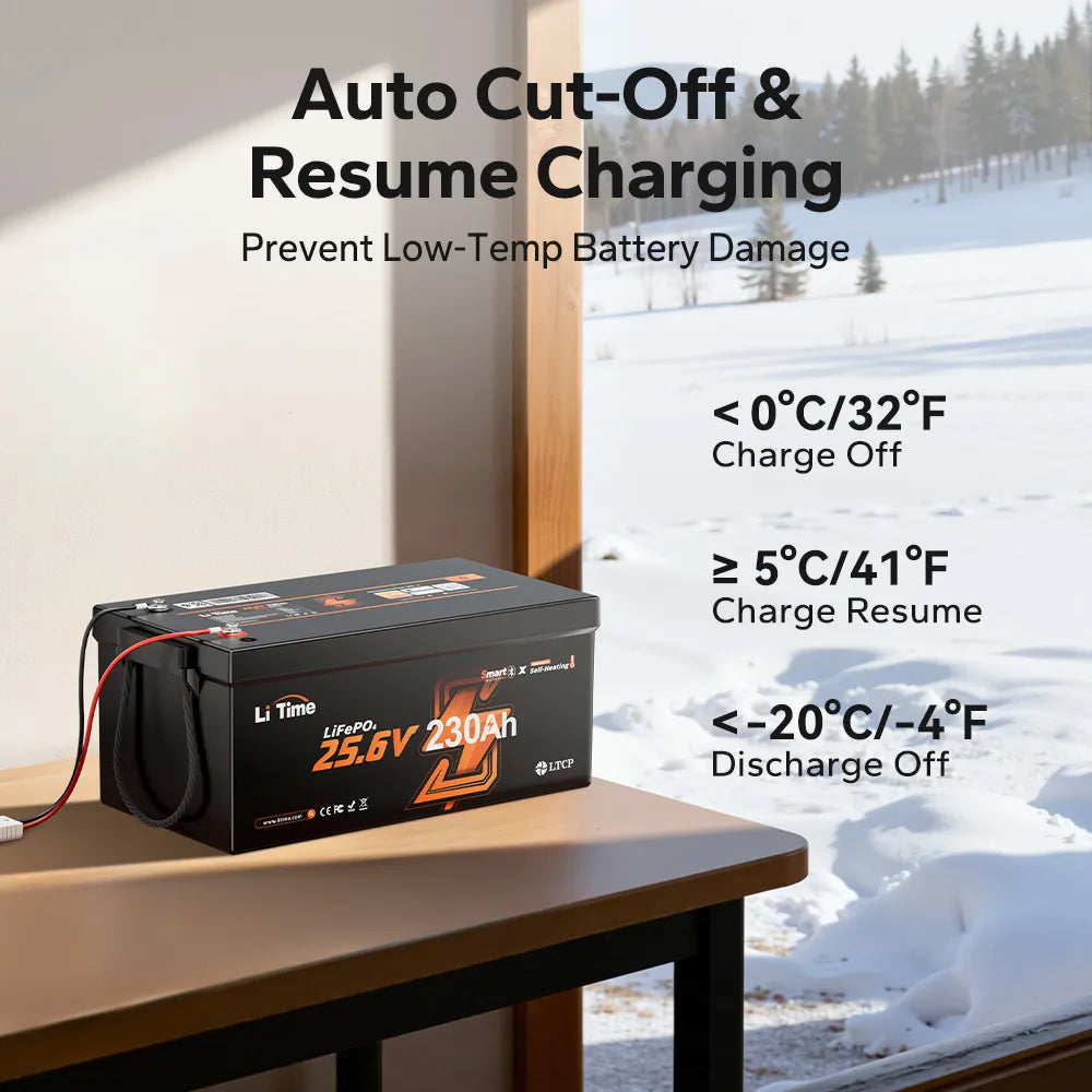 LiTime 24V 230Ah Smart Self Heating Lithium Battery for RV and Off-Grid 5 LiTime 24V 230Ah Smart Self Heating Lithium Battery for RV and Off-Grid