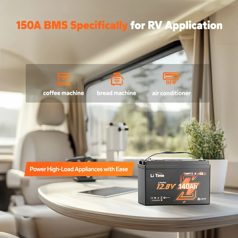 ✅Like New✅LiTime 12V 140Ah Bluetooth Lithium Deep Cycle Battery for RV and Trolling Motor 571 ✅Like New✅LiTime 12V 140Ah Bluetooth Lithium Deep Cycle Battery for RV and Trolling Motor