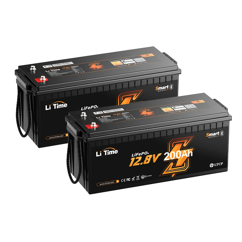 ✅Like New✅LiTime 12V 200Ah Bluetooth Lithium Battery for RVs, Marine