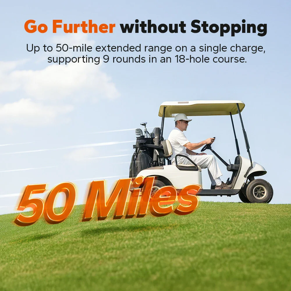 LiTime 48V(51.2V) 100Ah Bluetooth Golf Cart Lithium Battery with Real-Time Monitoring 4 LiTime 48V(51.2V) 100Ah Bluetooth Golf Cart Lithium Battery with Real-Time Monitoring