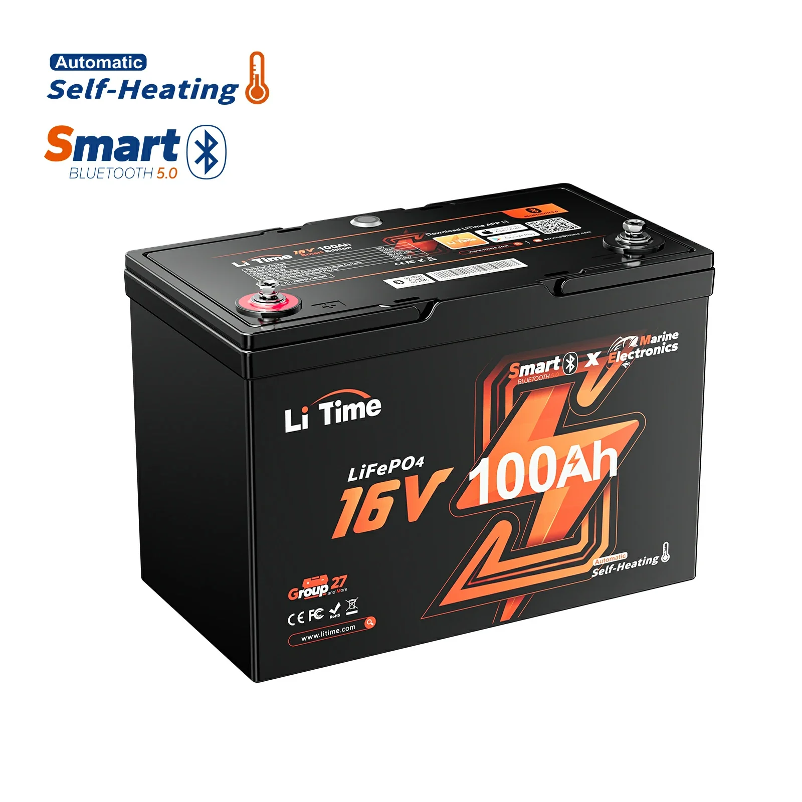 ✅Like New✅LiTime 16V 100Ah Fish Finder Lithium Battery with Bluetooth, Self-heating 404 ✅Like New✅LiTime 16V 100Ah Fish Finder Lithium Battery with Bluetooth, Self-heating
