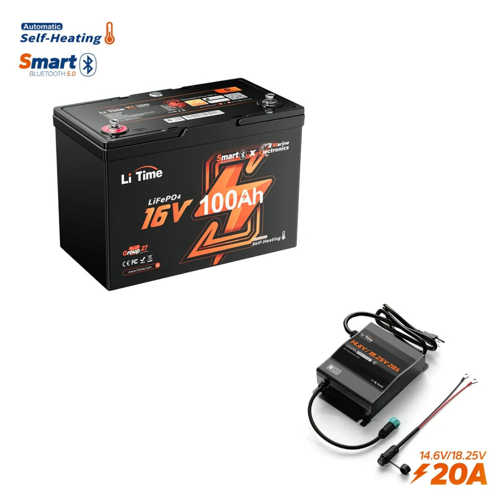 ✅Like New✅LiTime 16V 100Ah Fish Finder Lithium Battery with Bluetooth, Self-heating 338 ✅Like New✅LiTime 16V 100Ah Fish Finder Lithium Battery with Bluetooth, Self-heating