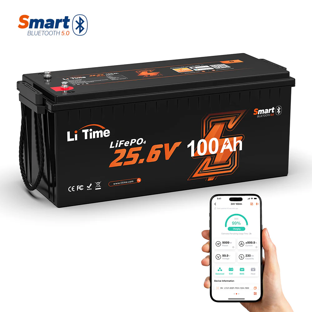 ✅Like New✅LiTime 24V 100Ah LiFePO4 Bluetooth Lithium RV, Marine Battery with Low-Temp Protection 239 ✅Like New✅LiTime 24V 100Ah LiFePO4 Bluetooth Lithium RV, Marine Battery with Low-Temp Protection