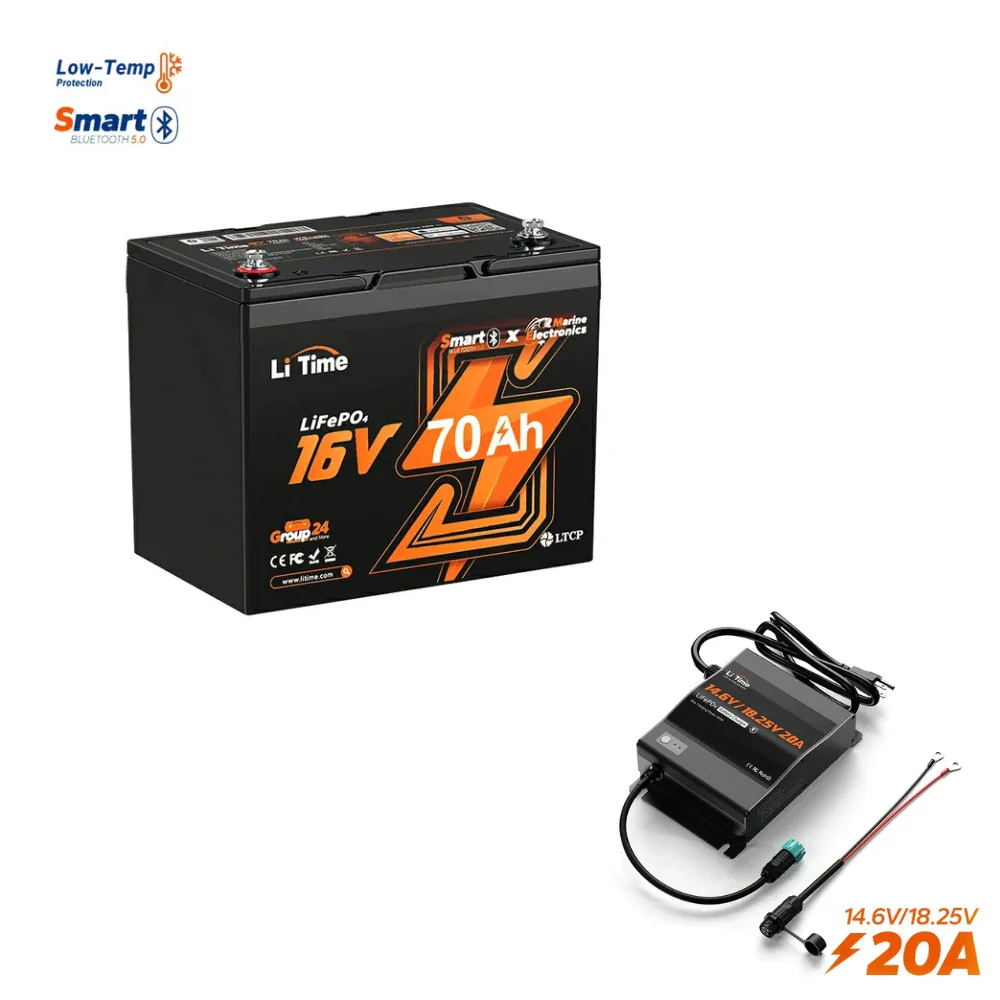 ✅Like New✅LiTime 16V 70Ah Deep Cycle Bluetooth LiFePO4 Lithium Battery For Fish Finder, Fishing Electronics 252 ✅Like New✅LiTime 16V 70Ah Deep Cycle Bluetooth LiFePO4 Lithium Battery For Fish Finder, Fishing Electronics