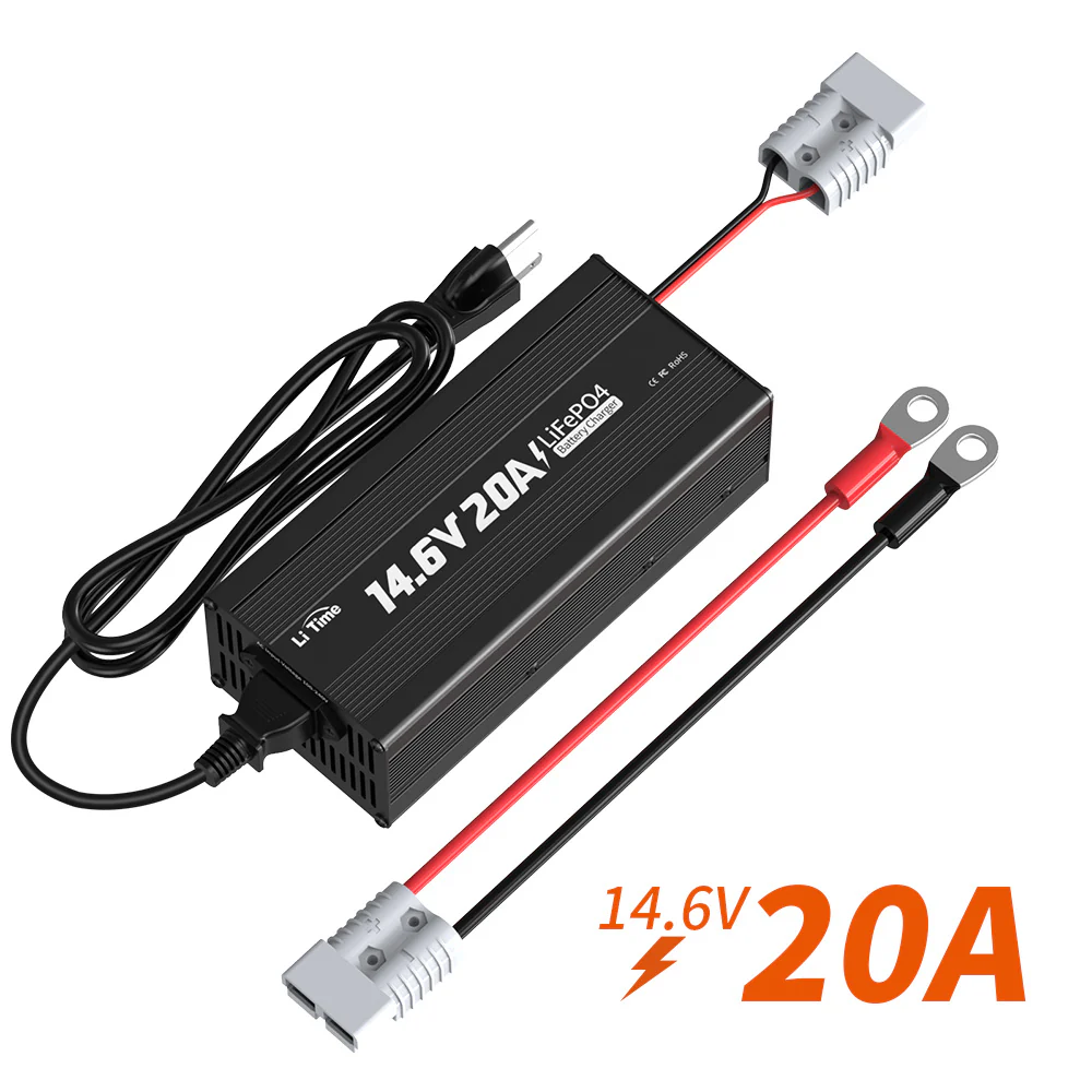 ✅Like New✅LiTime 12V (14.6V) 20A LiFePO4 Lithium Battery Charger