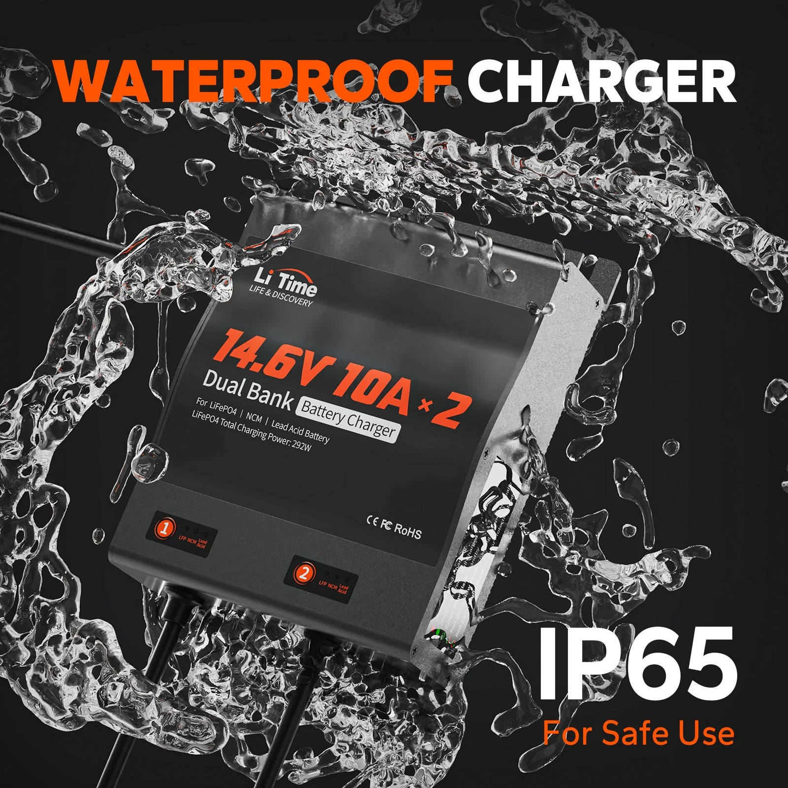 ✅Like New✅LiTime 2 Bank 12V 10A Battery Charger 7 ✅Like New✅LiTime 2 Bank 12V 10A Battery Charger