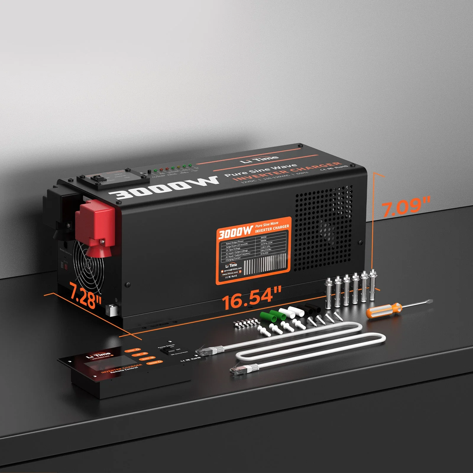 ✅Like New✅LiTime 3000 Watt Pure Sine Wave Inverter Charger for UPS, RV, Home, Boat