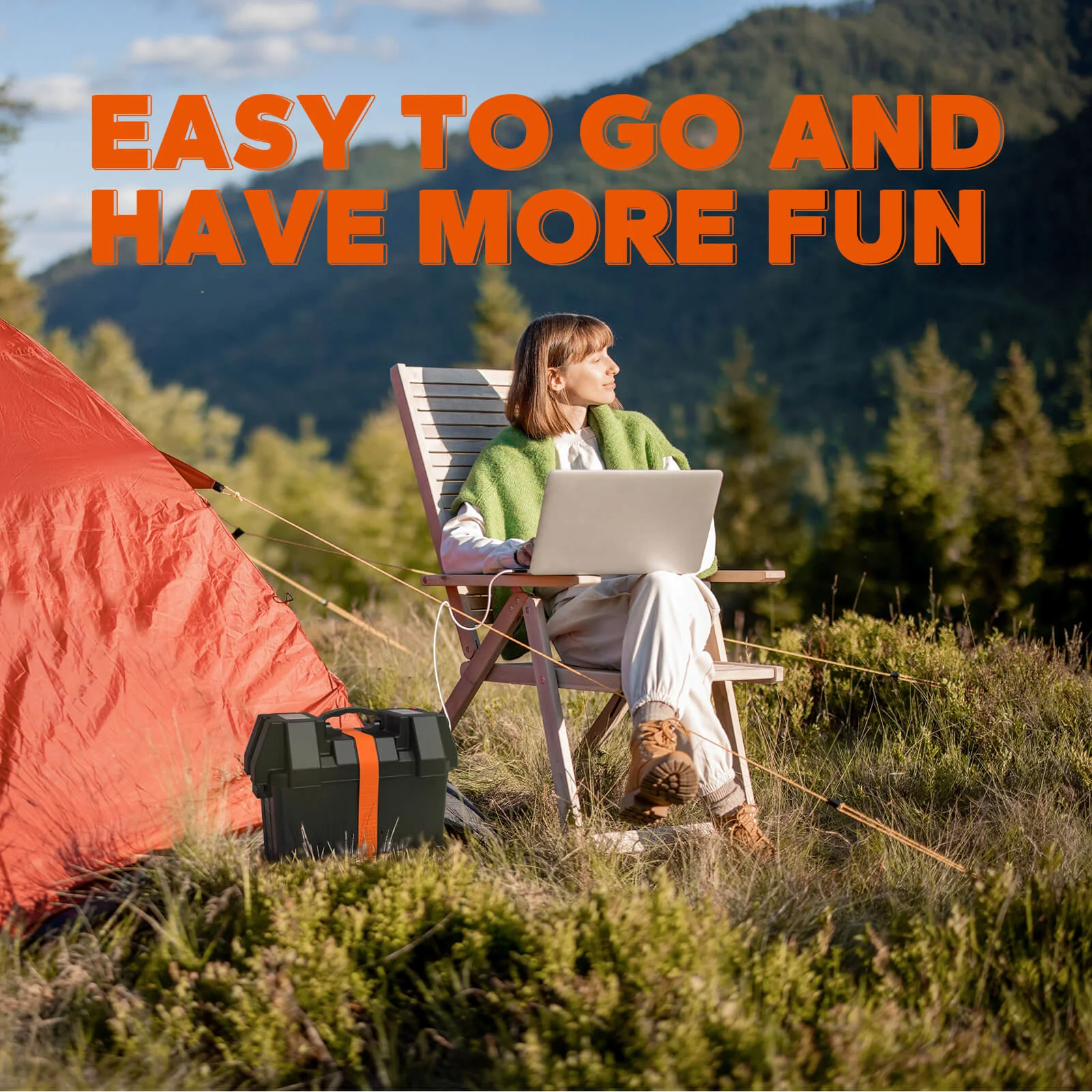 ✅Like New✅ LiTime Group 24/27/31 Battery Box, Built-in Voltmeter