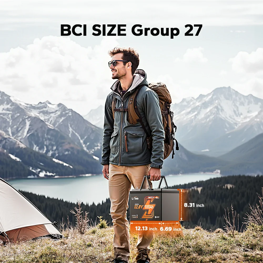 LiTime 12V 100Ah Batteries for Marine & RV