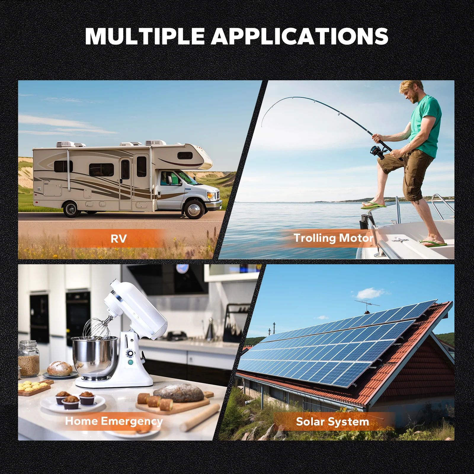 LiTime 12V 100Ah Batteries for Marine & RV