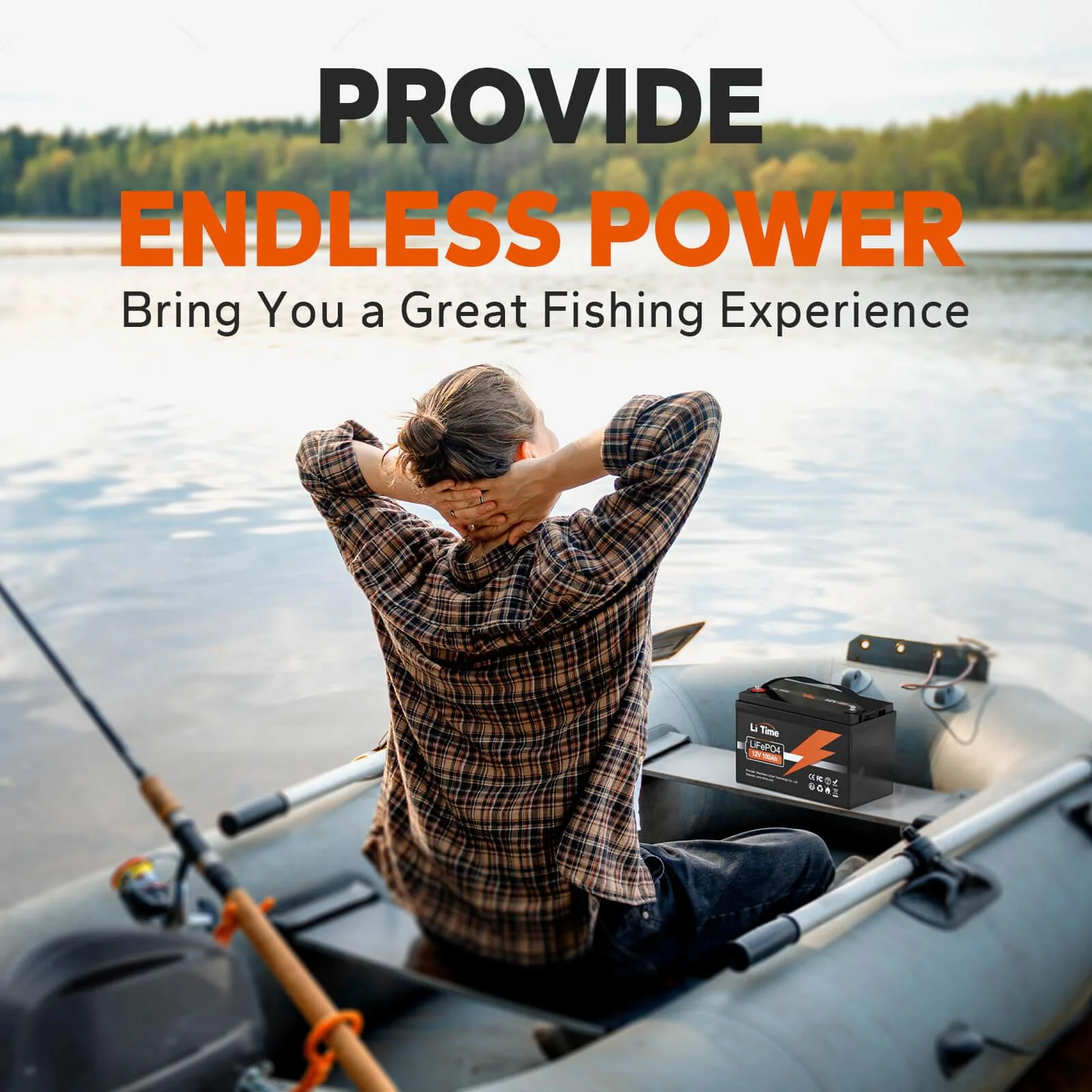 LiTime 12V 100Ah Batteries for Marine & RV