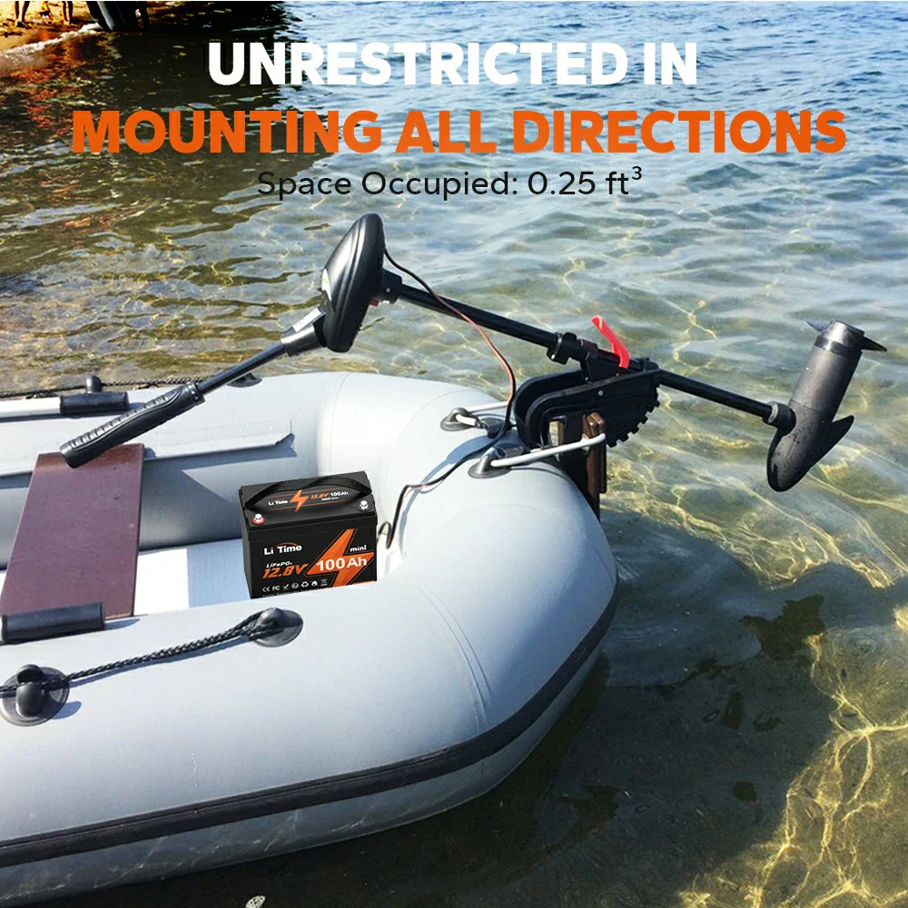 LiTime 12V 100Ah Batteries for Marine & RV