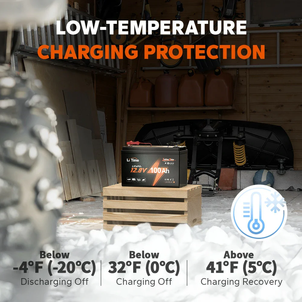 LiTime 12V 100Ah Batteries for Marine & RV