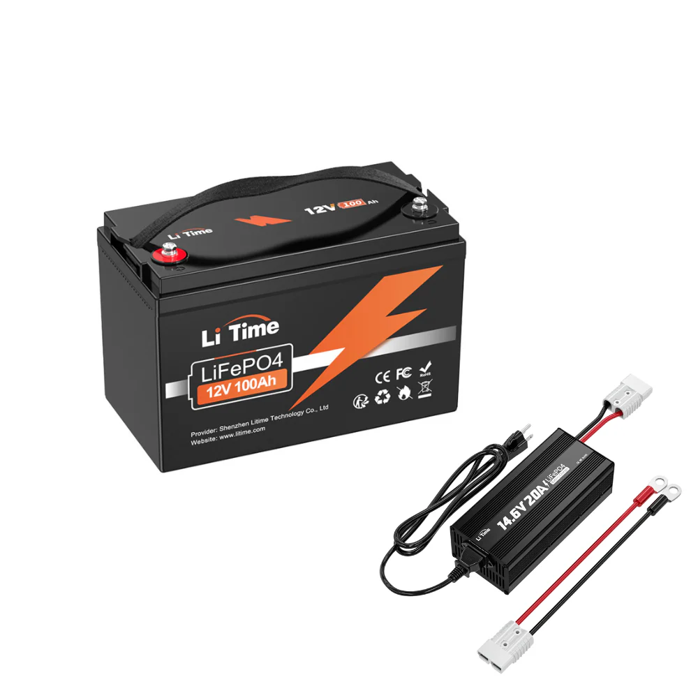 LiTime 12V 100Ah LiFePO4 Lithium Deep Cycle Battery 18 LiTime 12V 100Ah LiFePO4 Lithium Deep Cycle Battery