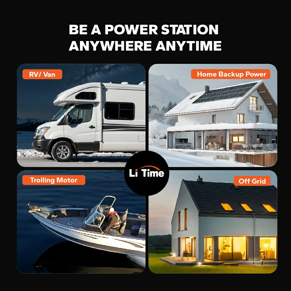 LiTime 12V 100Ah Self Heating LiFePO4 Lithium Battery 8 LiTime 12V 100Ah Self Heating LiFePO4 Lithium Battery