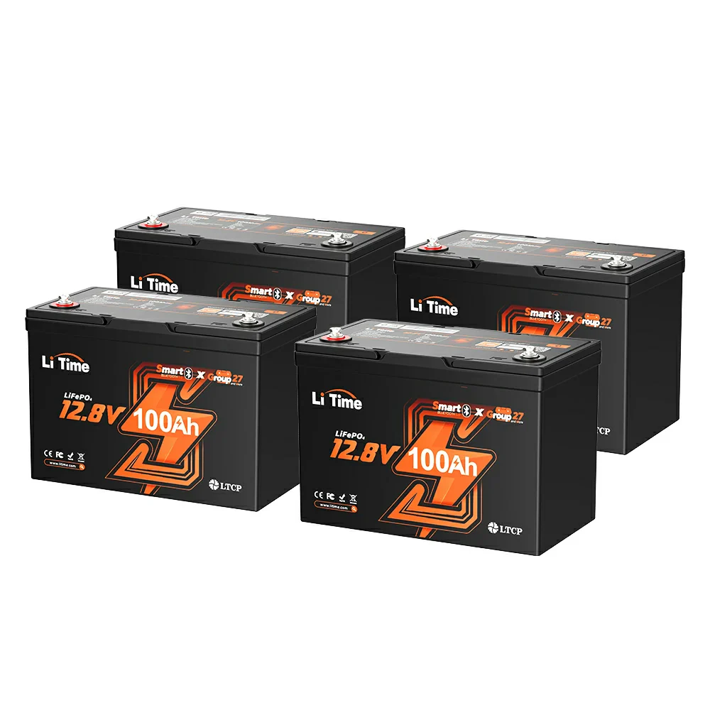 LiTime 12V 100Ah Group 27 Bluetooth LiFePO4 Lithium Deep Cycle Battery 13 LiTime 12V 100Ah Group 27 Bluetooth LiFePO4 Lithium Deep Cycle Battery