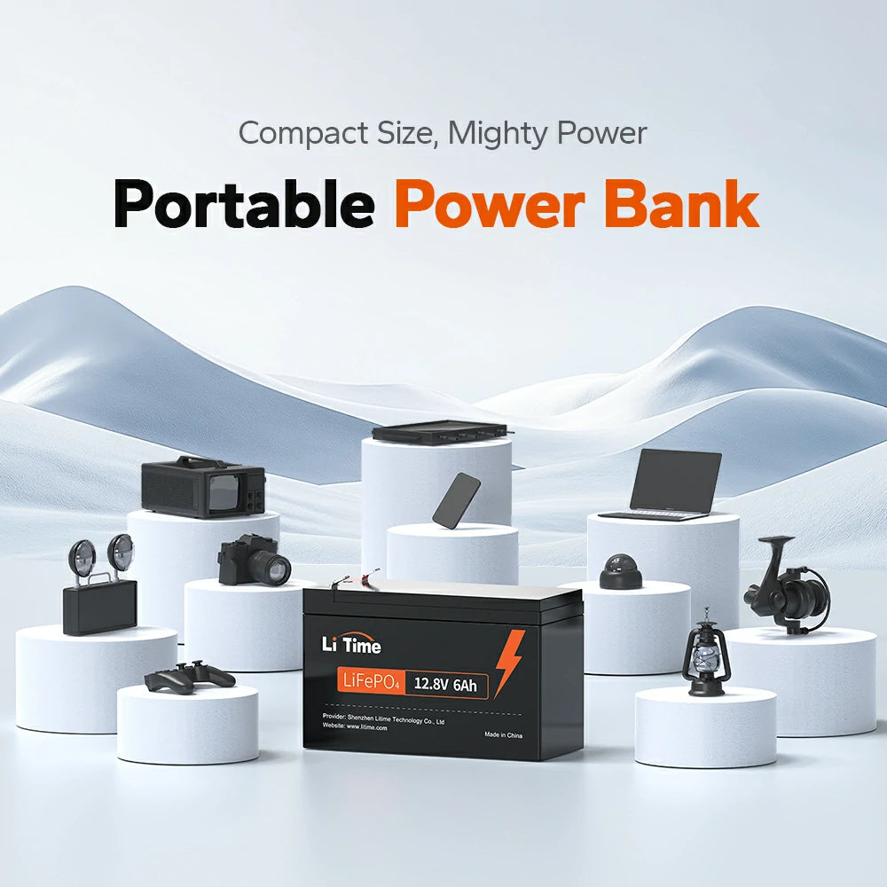 LiTime 12V 6Ah LiFePO4 Lithium Battery 3 LiTime 12V 6Ah LiFePO4 Lithium Battery