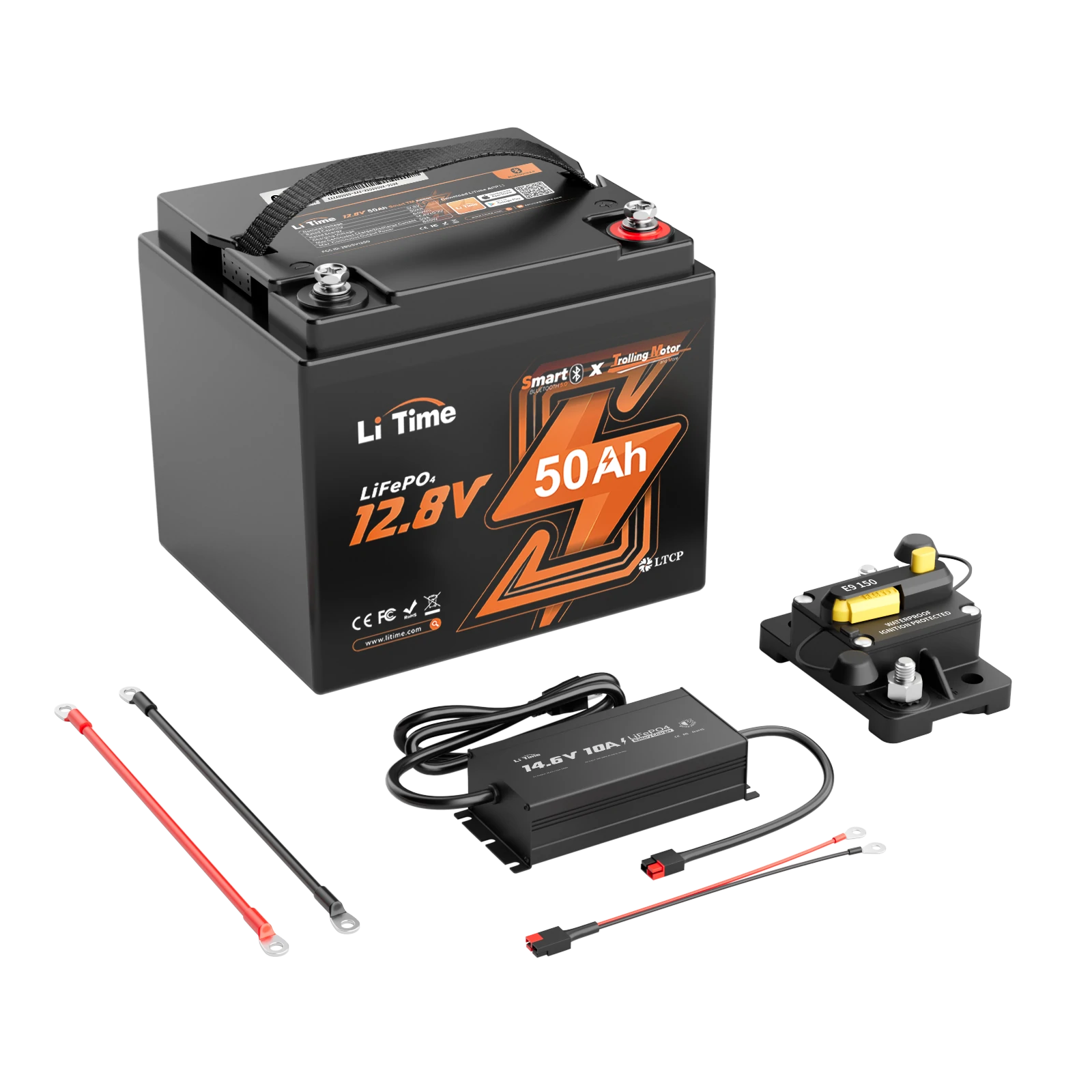 LiTime 12V 50Ah Lithium Bluetooth Battery for Trolling Motor 14 LiTime 12V 50Ah Lithium Bluetooth Battery for Trolling Motor