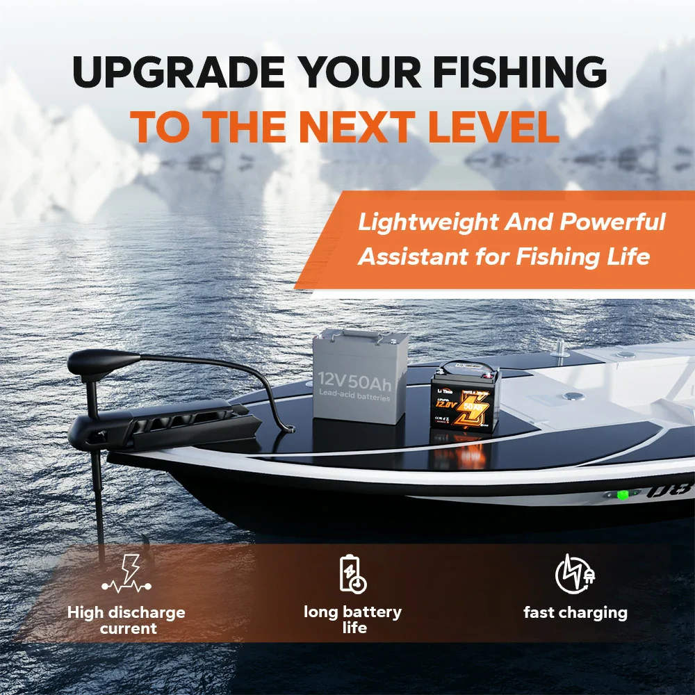 LiTime 12V 50Ah Lithium Bluetooth Battery for Trolling Motor 4 LiTime 12V 50Ah Lithium Bluetooth Battery for Trolling Motor