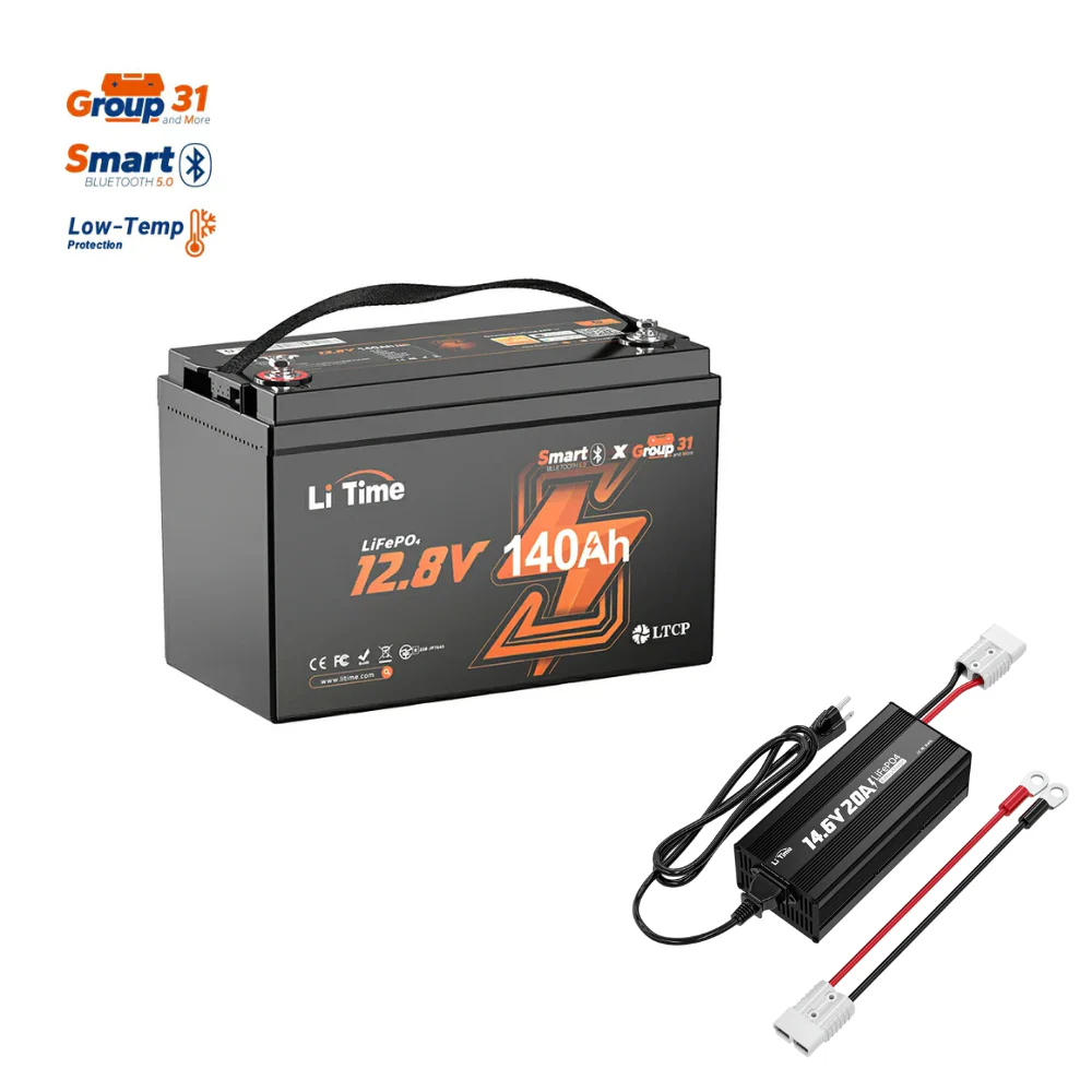 LiTime 12V 140Ah Bluetooth Lithium Deep Cycle Battery for RV and Trolling Motor 17 LiTime 12V 140Ah Bluetooth Lithium Deep Cycle Battery for RV and Trolling Motor