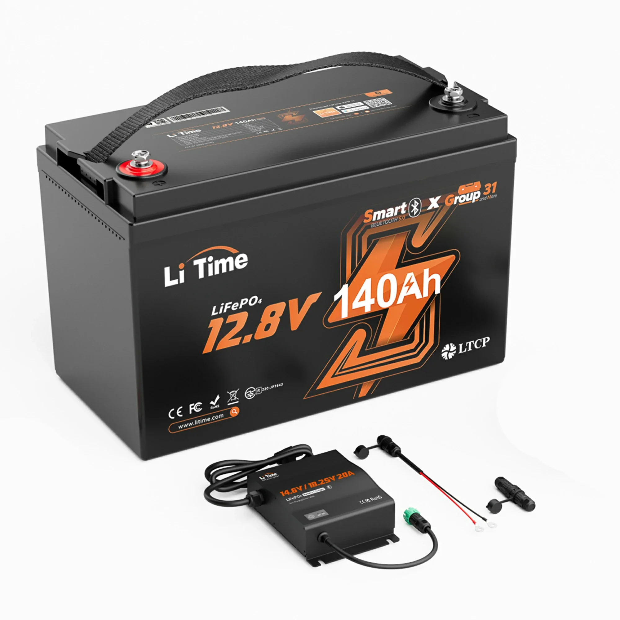 LiTime 12V 140Ah Bluetooth Lithium Deep Cycle Battery for RV and Trolling Motor 21 LiTime 12V 140Ah Bluetooth Lithium Deep Cycle Battery for RV and Trolling Motor