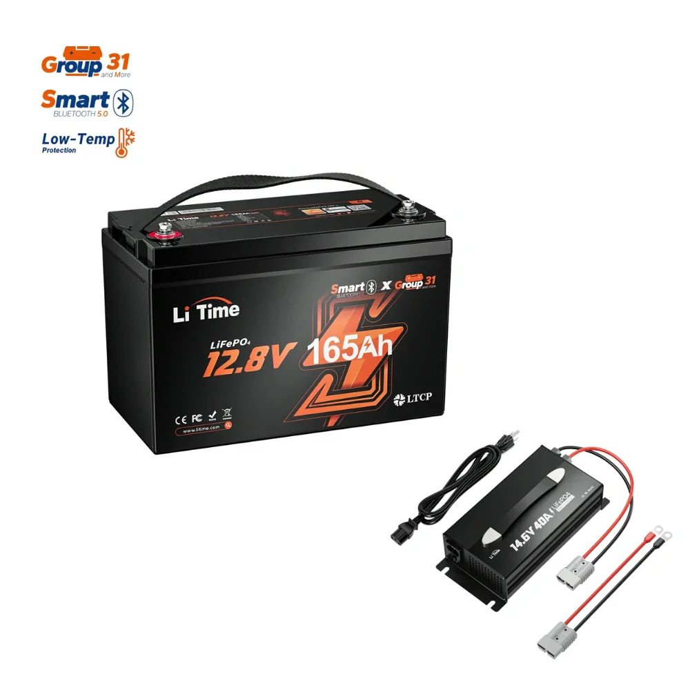 LiTime 12V 165Ah Bluetooth Lithium Deep Cycle Battery for RV and Marine 16 LiTime 12V 165Ah Bluetooth Lithium Deep Cycle Battery for RV and Marine