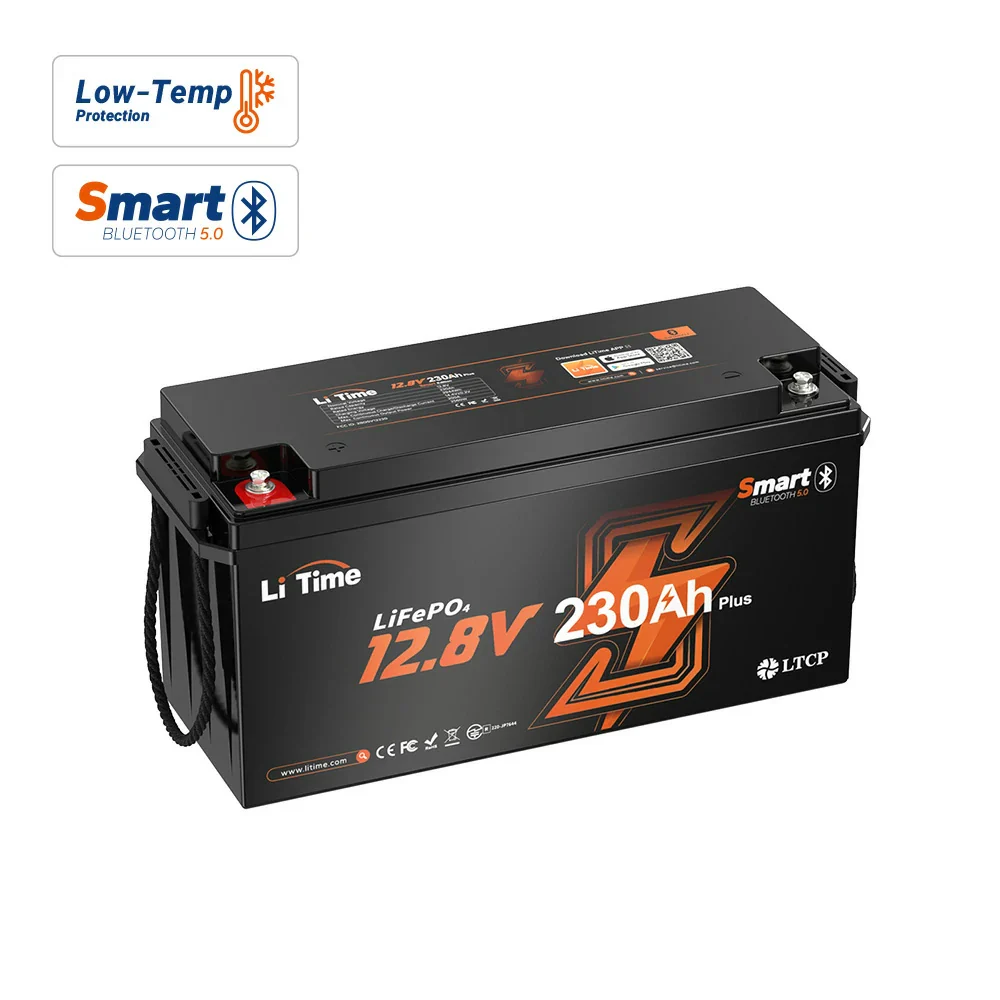 LiTime 12V 230Ah Bluetooth Lithium RV Battery with Low-Temp Protection